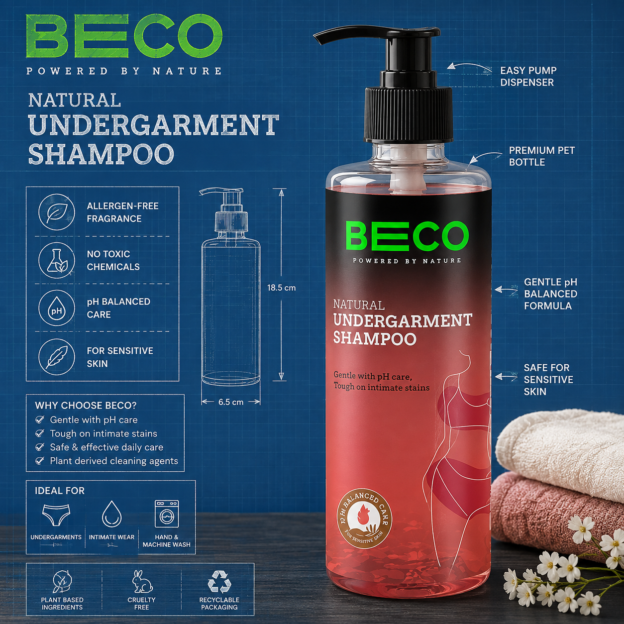 BECO Natural Undergarment Shampoo