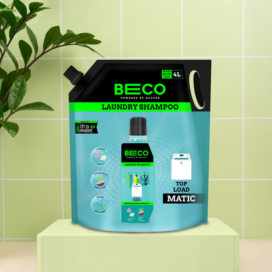 BECO Laundry Shampoo – Top Load Matic | Plant-Based Liquid Detergent | 4 Litre